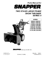 Snapper 105308E Parts Manual preview