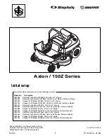 Preview for 1 page of Snapper 150Z CSC18533 Initial Setup Manual