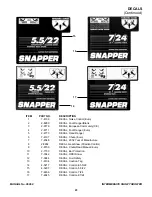 Предварительный просмотр 23 страницы Snapper 155224 Parts Manual