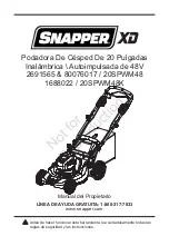 Preview for 73 page of Snapper 1688022 Owner'S Manual