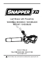 Preview for 1 page of Snapper 1688056 Owner'S Manual