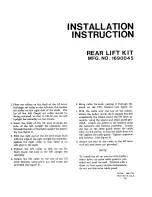 Preview for 1 page of Snapper 1690045 Installation Instructions