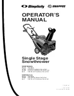 Snapper 1693643 Operator'S Manual preview