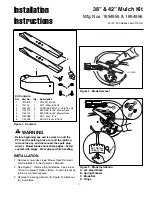 Preview for 1 page of Snapper 1694955 Installation Instructions