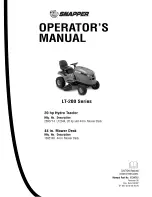 Предварительный просмотр 1 страницы Snapper 1695140 Operator'S Manual