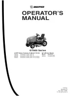 Preview for 1 page of Snapper 1695197 Operator'S Manual