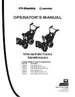 Snapper 1695302 Operator'S Manual preview