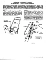 Snapper 2-8319 Setup Instructions предпросмотр