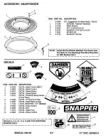 Предварительный просмотр 18 страницы Snapper 21" Series 8 Parts Manual