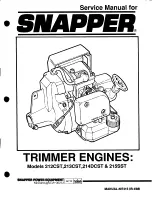 Snapper 212CST Service Manual preview