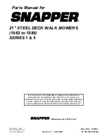 Preview for 52 page of Snapper 21351 Parts Manual