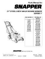 Preview for 1 page of Snapper 21357B Parts Manual