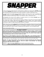 Preview for 14 page of Snapper 215015 Safety Instructions & Operator'S Manual