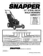 Preview for 1 page of Snapper 216517B, 2167517BV, R215517HC, Operator'S Manual