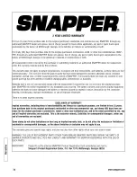 Предварительный просмотр 24 страницы Snapper 2167519B Safety Instructions & Operator'S Manual