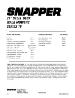 Предварительный просмотр 28 страницы Snapper 2167519B Safety Instructions & Operator'S Manual