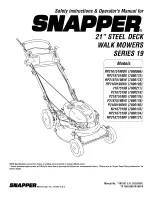 Предварительный просмотр 29 страницы Snapper 2167519B Safety Instructions & Operator'S Manual