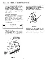 Preview for 9 page of Snapper 23 Series Safety Instructions & Operator'S Manual