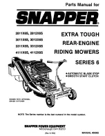 Snapper 2811X6S Parts Manual preview