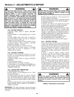 Предварительный просмотр 26 страницы Snapper 281222BE Safety Instructions & Operator'S Manual