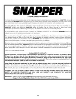 Предварительный просмотр 32 страницы Snapper 281222BE Safety Instructions & Operator'S Manual