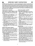 Preview for 2 page of Snapper 281318BE Safety Instructions & Operator'S Manual