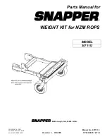 Snapper 3071113 Parts Manual preview