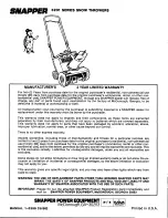 Preview for 8 page of Snapper 3201 Series Safety Instructions & Operator'S Manual