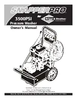 Предварительный просмотр 1 страницы Snapper 3500PSI Owner'S Manual