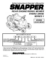 Snapper 381451HBVE Safety Instructions & Operator'S Manual preview