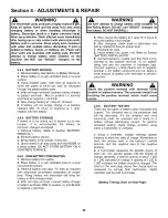 Preview for 29 page of Snapper 421823BVE Safety Instructions & Operator'S Manual