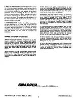 Preview for 4 page of Snapper 6-1249 Operator'S Manual