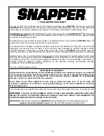 Preview for 16 page of Snapper 6-3162 Safety Instructions, Installation & Operator'S Manual