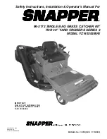 Предварительный просмотр 1 страницы Snapper 6-3172 Safety Instructions, Installation & Operator'S Manual