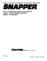 Предварительный просмотр 16 страницы Snapper 6-3172 Safety Instructions, Installation & Operator'S Manual