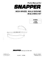 Preview for 1 page of Snapper 63092 Parts Manual