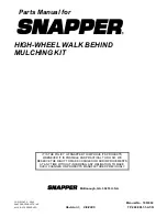 Preview for 8 page of Snapper 63092 Parts Manual