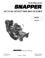 Snapper 7063375 Parts Manual preview