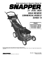 Snapper 7800038 Safety Instructions & Operator'S Manual preview