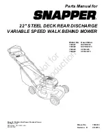 Preview for 1 page of Snapper 7800440 Parts Manual