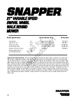 Предварительный просмотр 20 страницы Snapper 7800448 Operator'S Manual