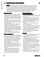 Preview for 4 page of Snapper 7800478 Safety Instructions & Operator'S Manual