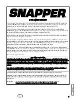 Preview for 47 page of Snapper 7800478 Safety Instructions & Operator'S Manual