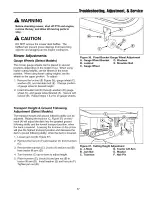 Preview for 38 page of Snapper Broadmoor 1600 series Operator'S Manual