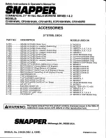 Preview for 16 page of Snapper C21501KWV Safety Instructions & Operator'S Manual