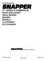 Preview for 10 page of Snapper CLP21650RV Parts Manual