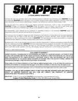 Preview for 21 page of Snapper CP215013KWV Safety Instructions & Operator'S Manual