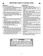 Предварительный просмотр 4 страницы Snapper CZT19481KWV Safety Instructions & Operator'S Manual