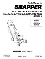 Snapper D20380 Parts Manual preview