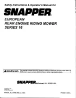 Preview for 29 page of Snapper E250186B Safety Instructions And Operator'S Manual